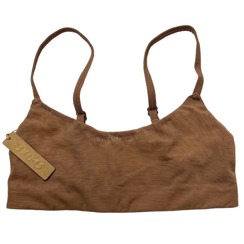 SKIMS Mesh Scoop Neck Bralette Sienna Womens XXS